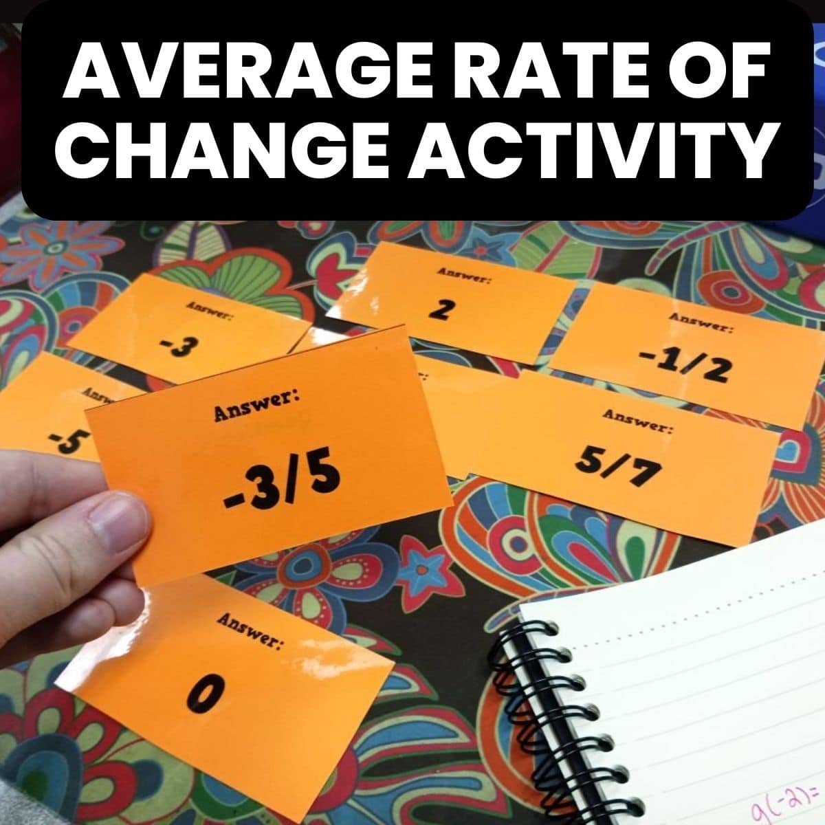average rate of change self-checking question stack activity