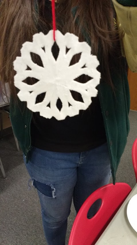 Borax Snowflake Christmas Ornament