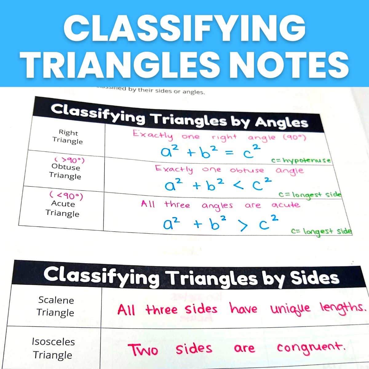 classifying triangles notes. 