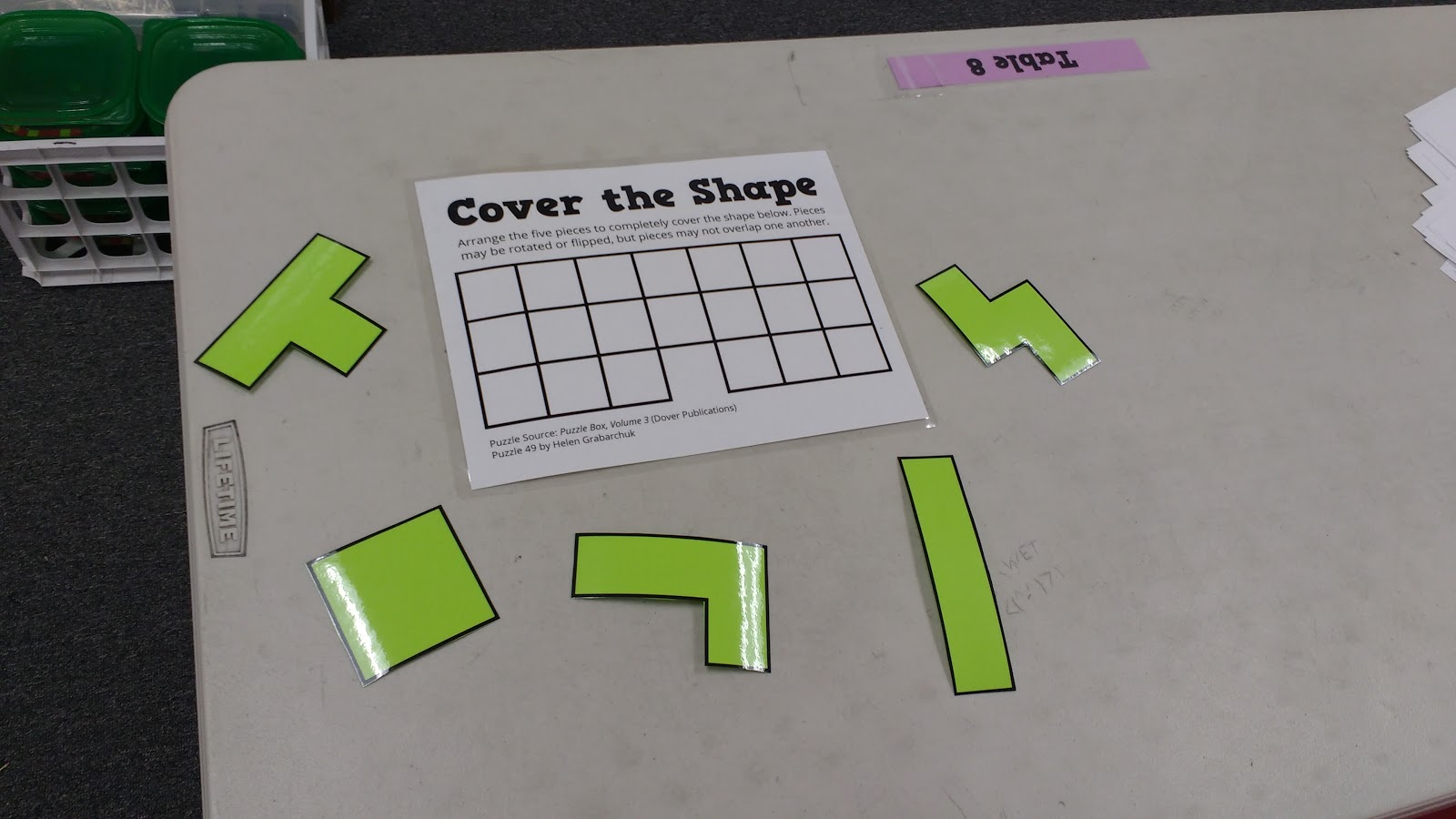 Cover the Shape Puzzle.