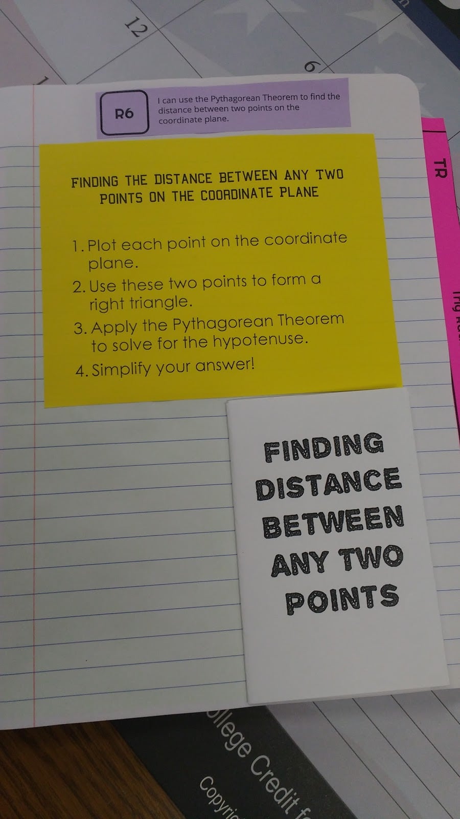 Finding Distance Between Two Points Practice Book