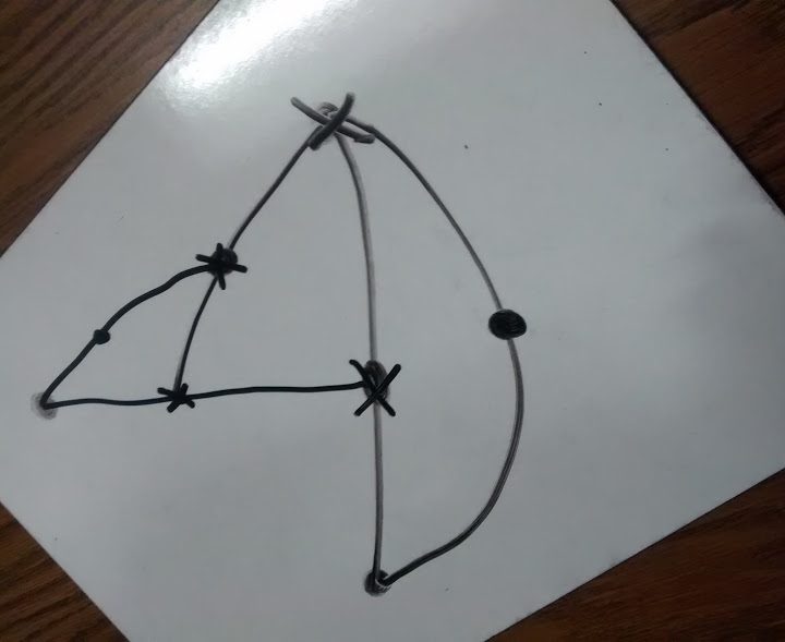 Sprouts Game on Dry Erase Board.