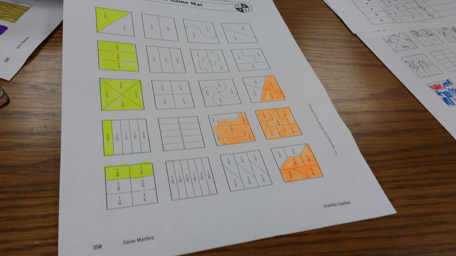 Fraction Capture Game