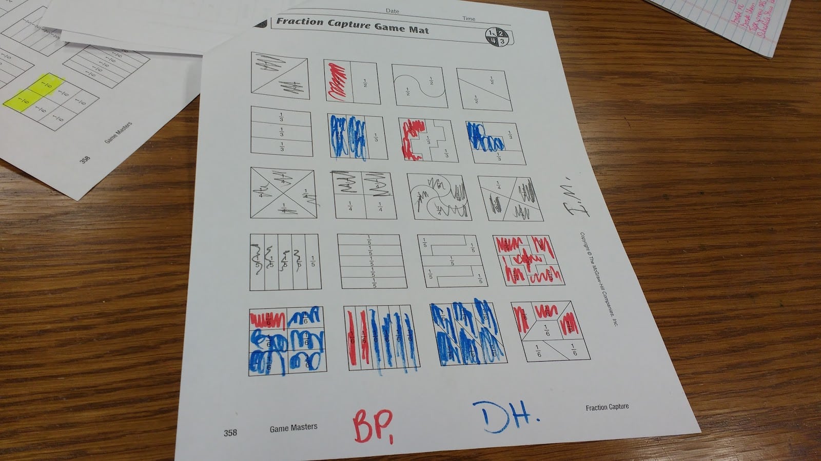 Fraction Capture Game