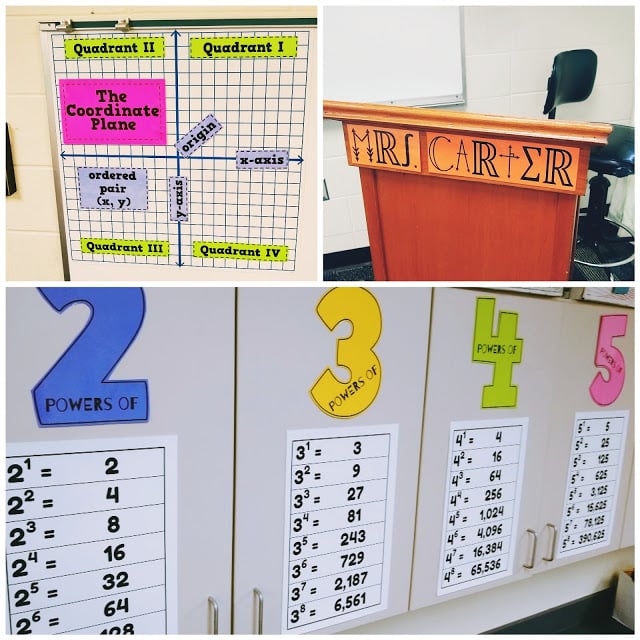 high school math classroom posters