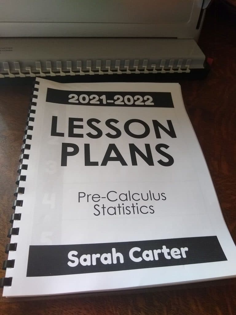 Free Printable Lesson Plan Book: 2021-2022 Edition