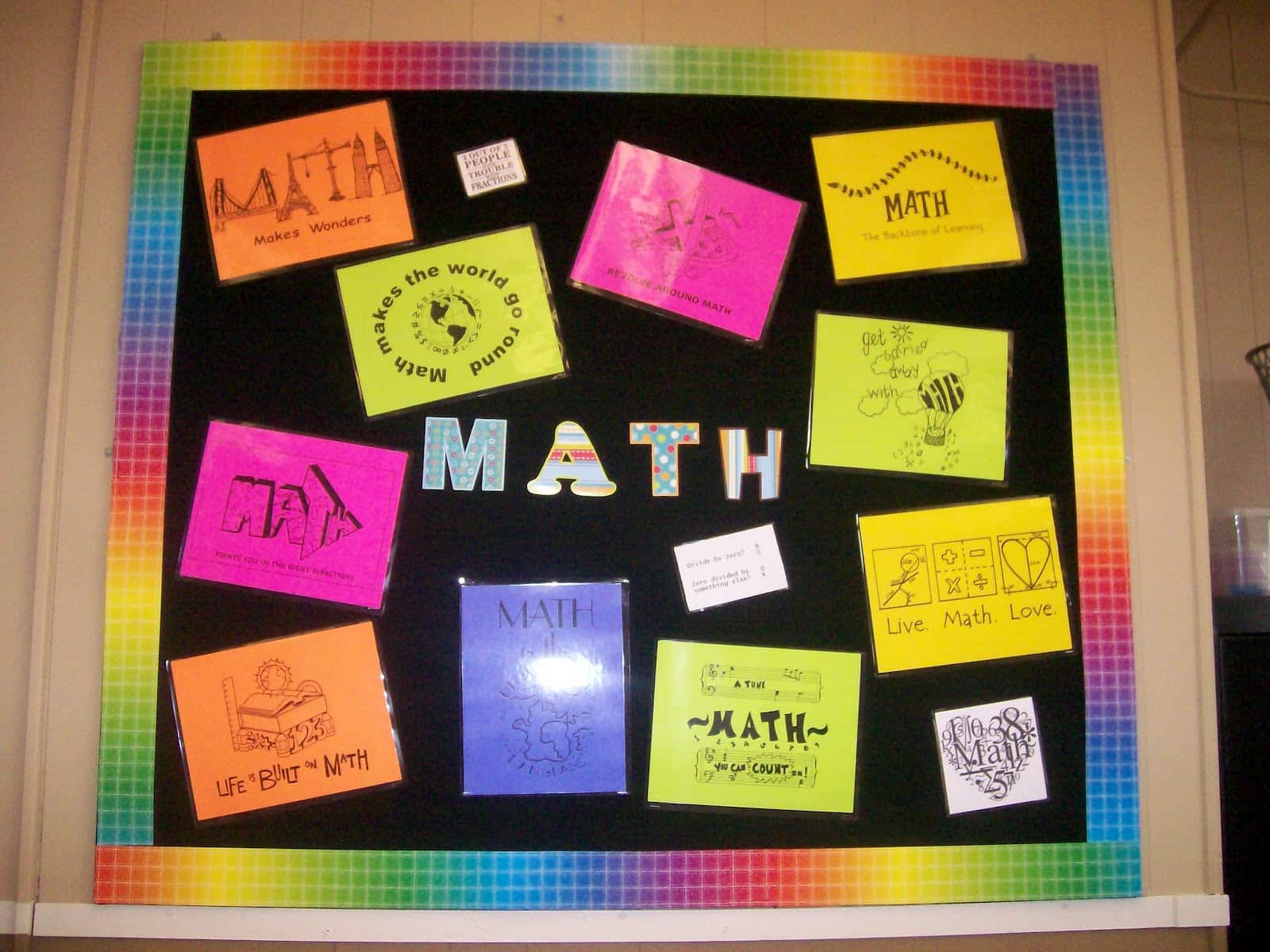 math bulletin board