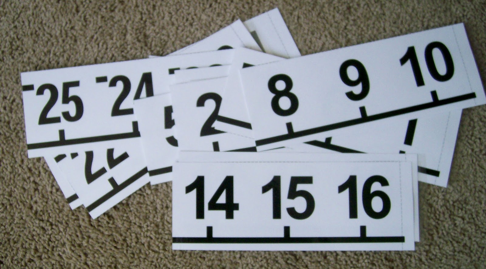 horizontal number line poster math classroom decorations