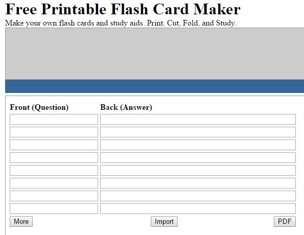 flash card maker
