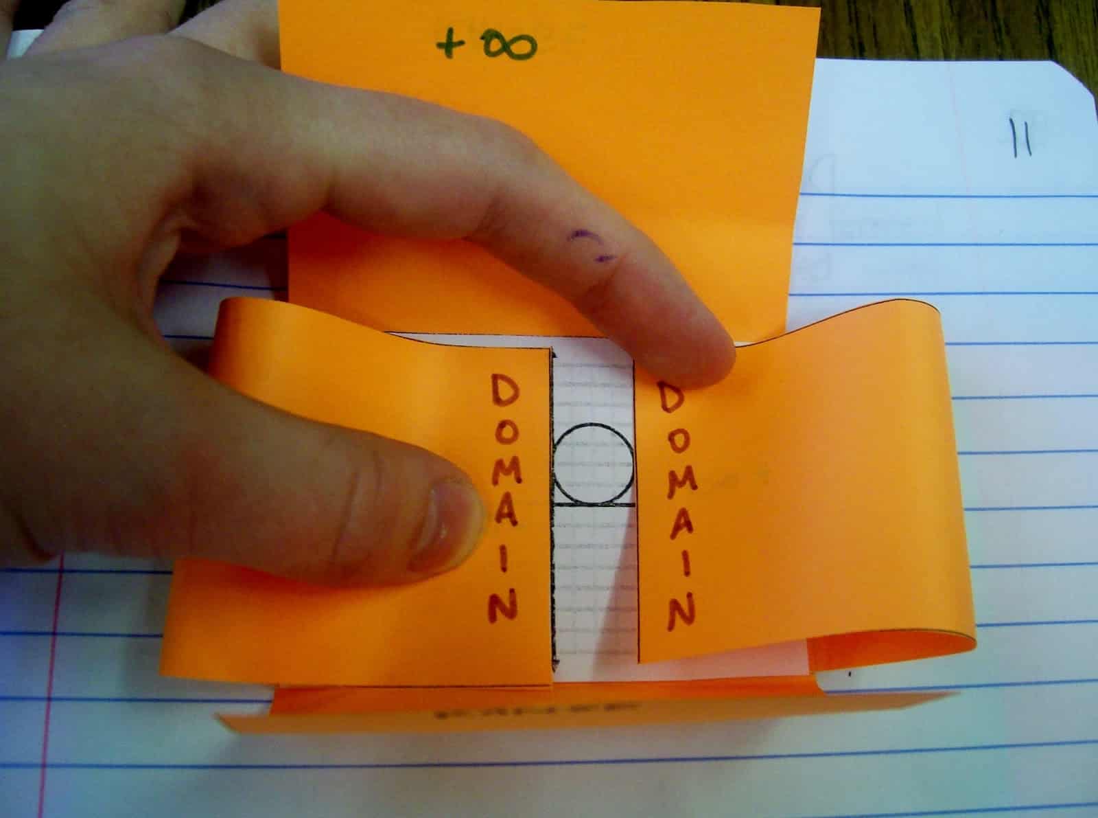 Interactive Domain and Range Foldable