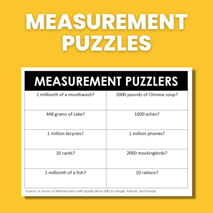 measurement puzzles