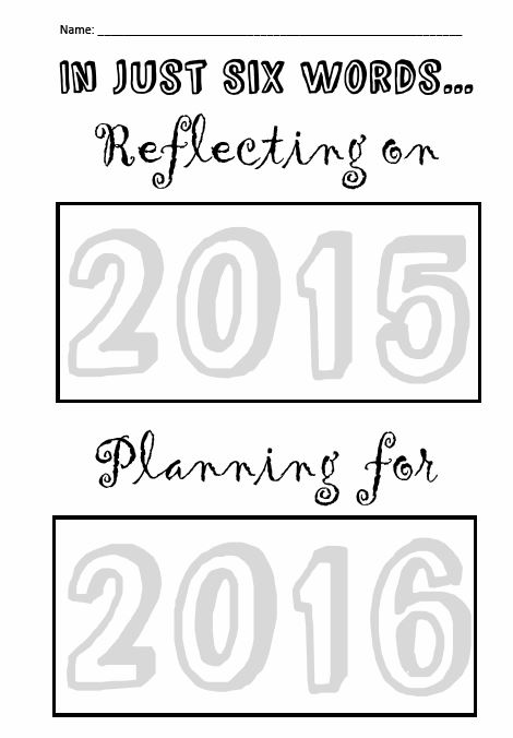 2015 2016 reflection form.