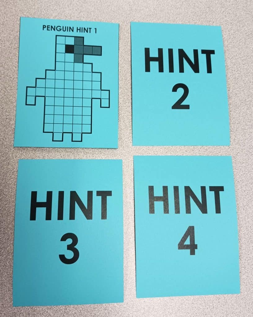 pentominoes penguin hint cards