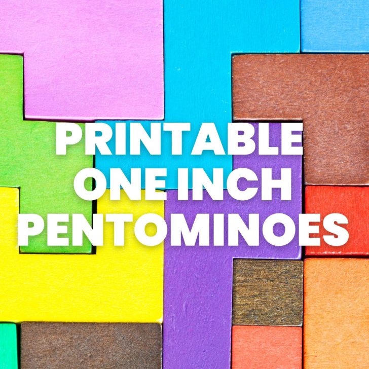 printable one inch pentominoes