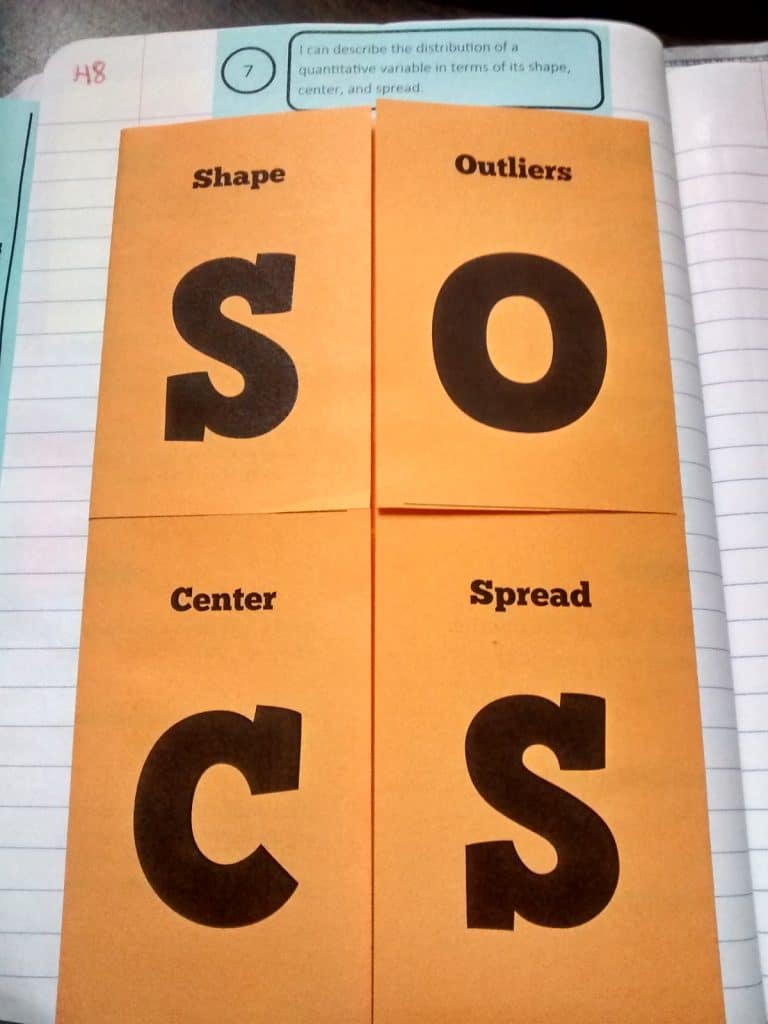 socs statistics foldable. 
