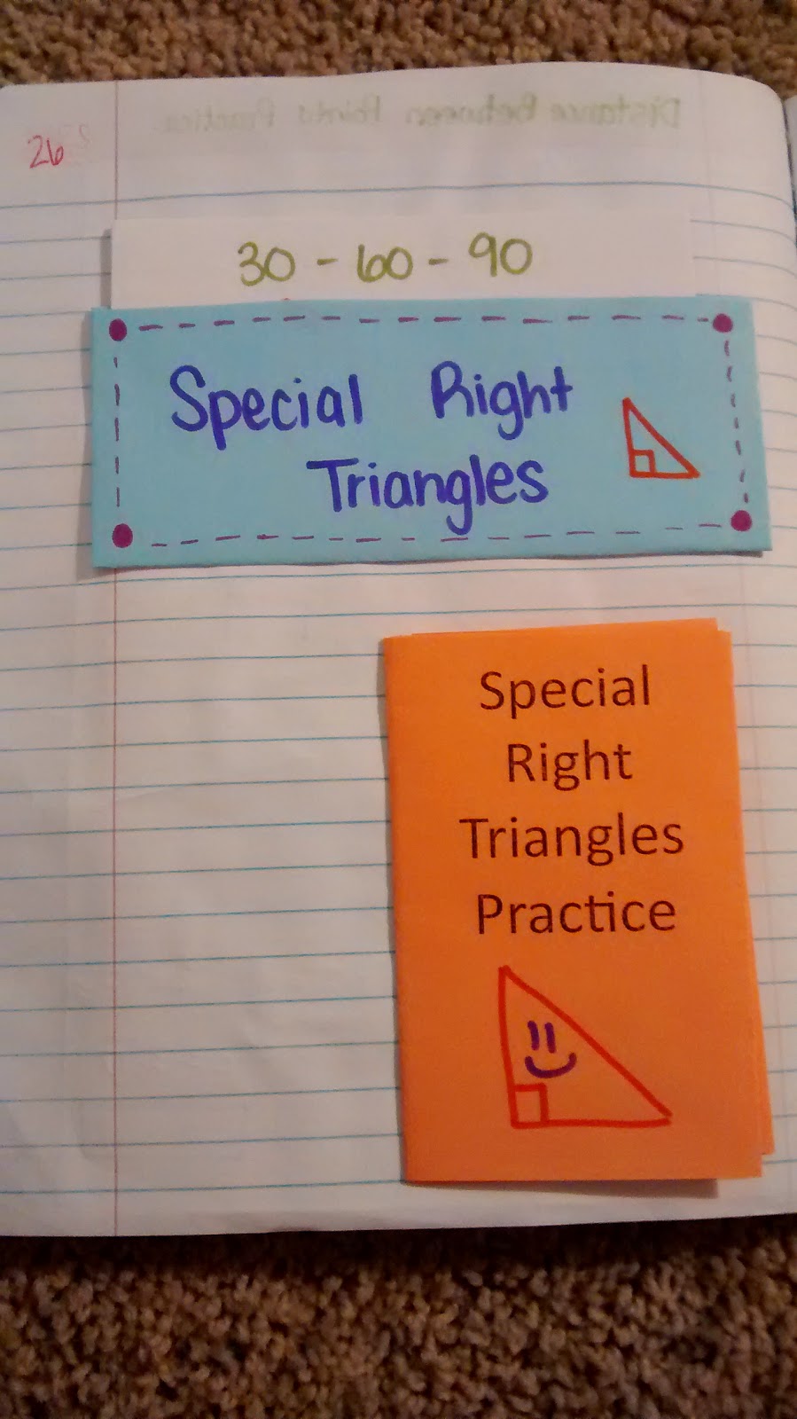 Special Right Triangles Practice Book