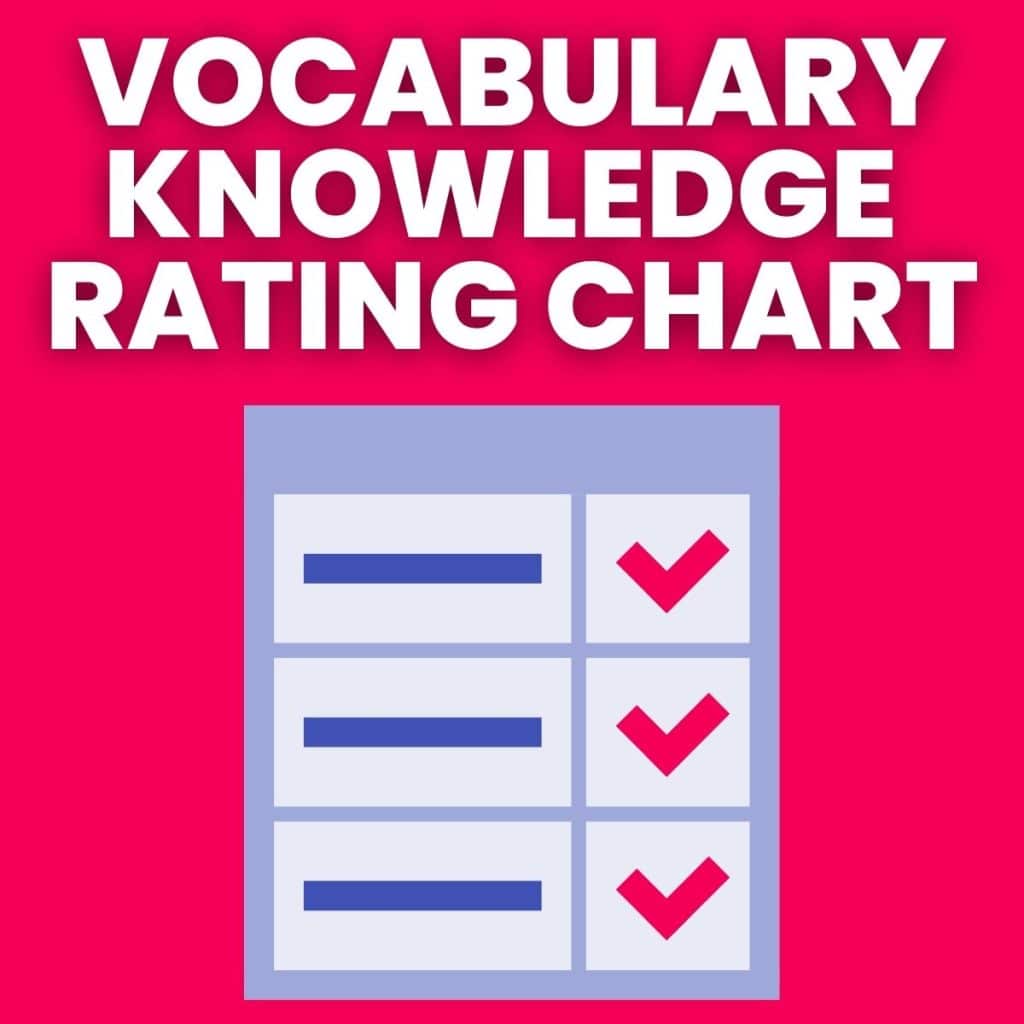 vocabulary knowledge rating chart