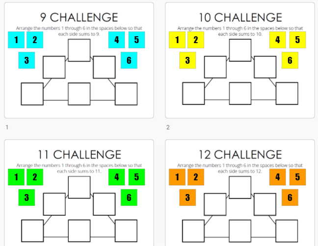 9-10-11-12 Challenge in Google Slides.