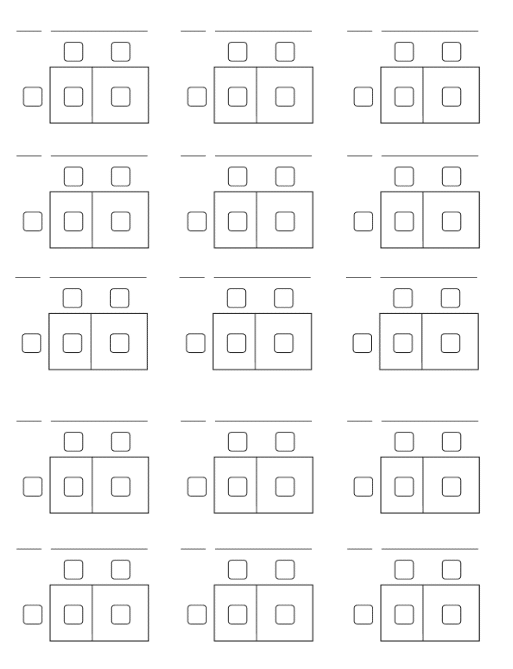 Blank Area Models for Distributing and Factoring.