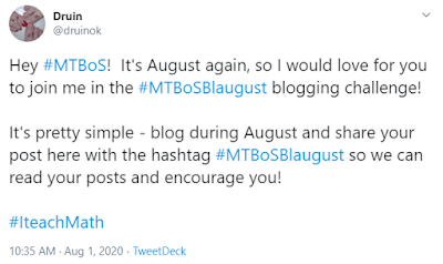 #MTBOS Blaugust
