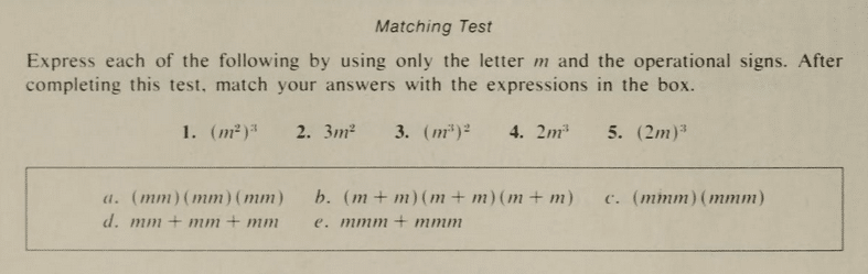 Mmm Exponent Task and Card Sort Activity