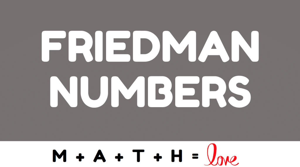 Friedman Numbers