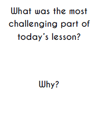 distance learning check-in prompt
