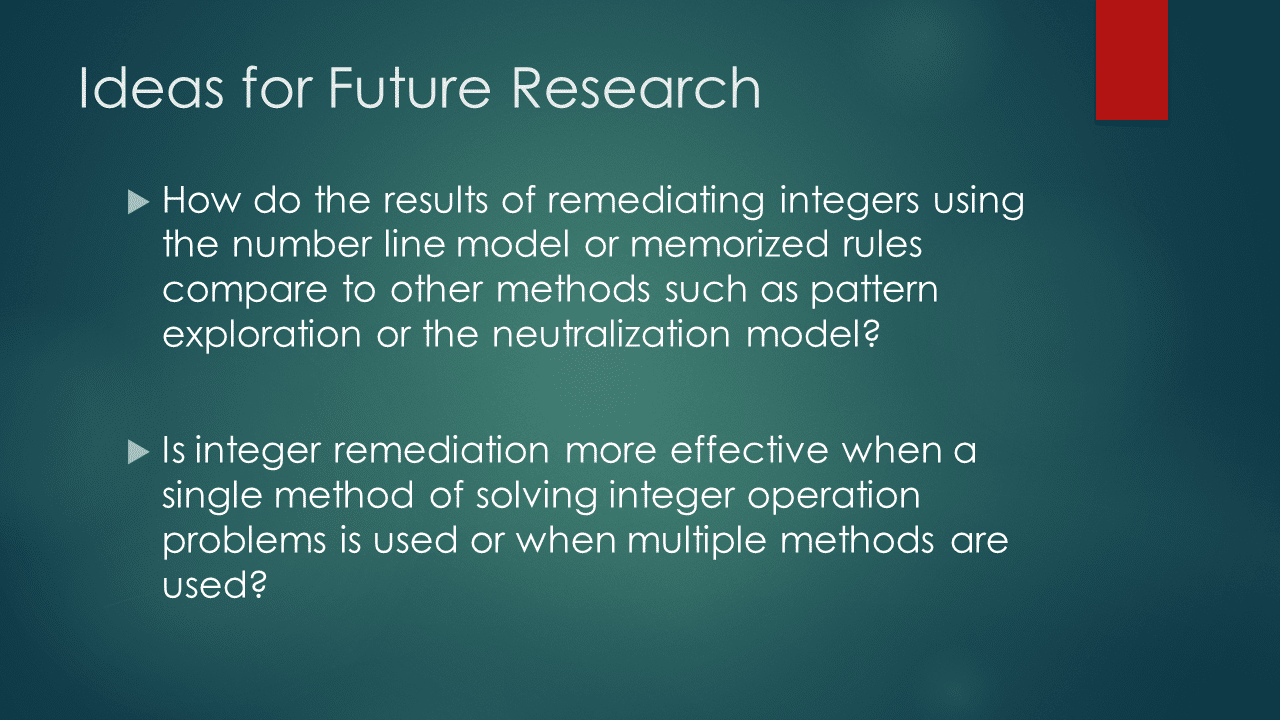 Investigating Effective Remediation of Integer Operations at the High School Level