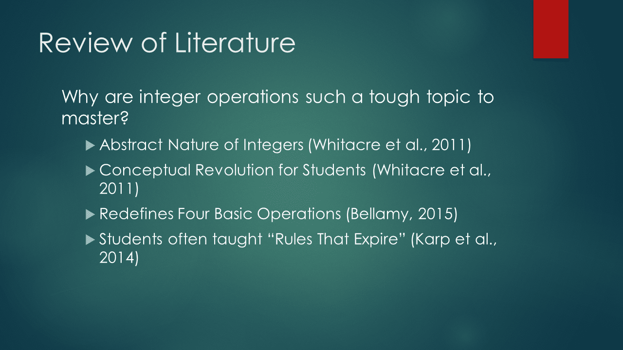 Investigating Effective Remediation of Integer Operations at the High School Level